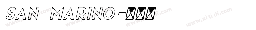 San Marino字体转换